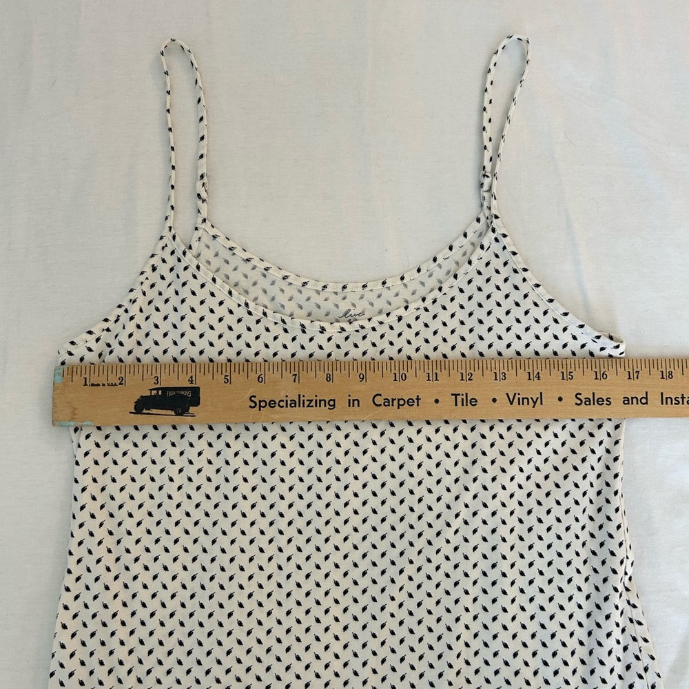 LOFT off-white and black patterned camisole - Picture 6 of 10